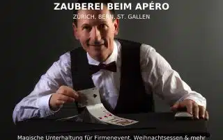 Zauberer beim Apéro