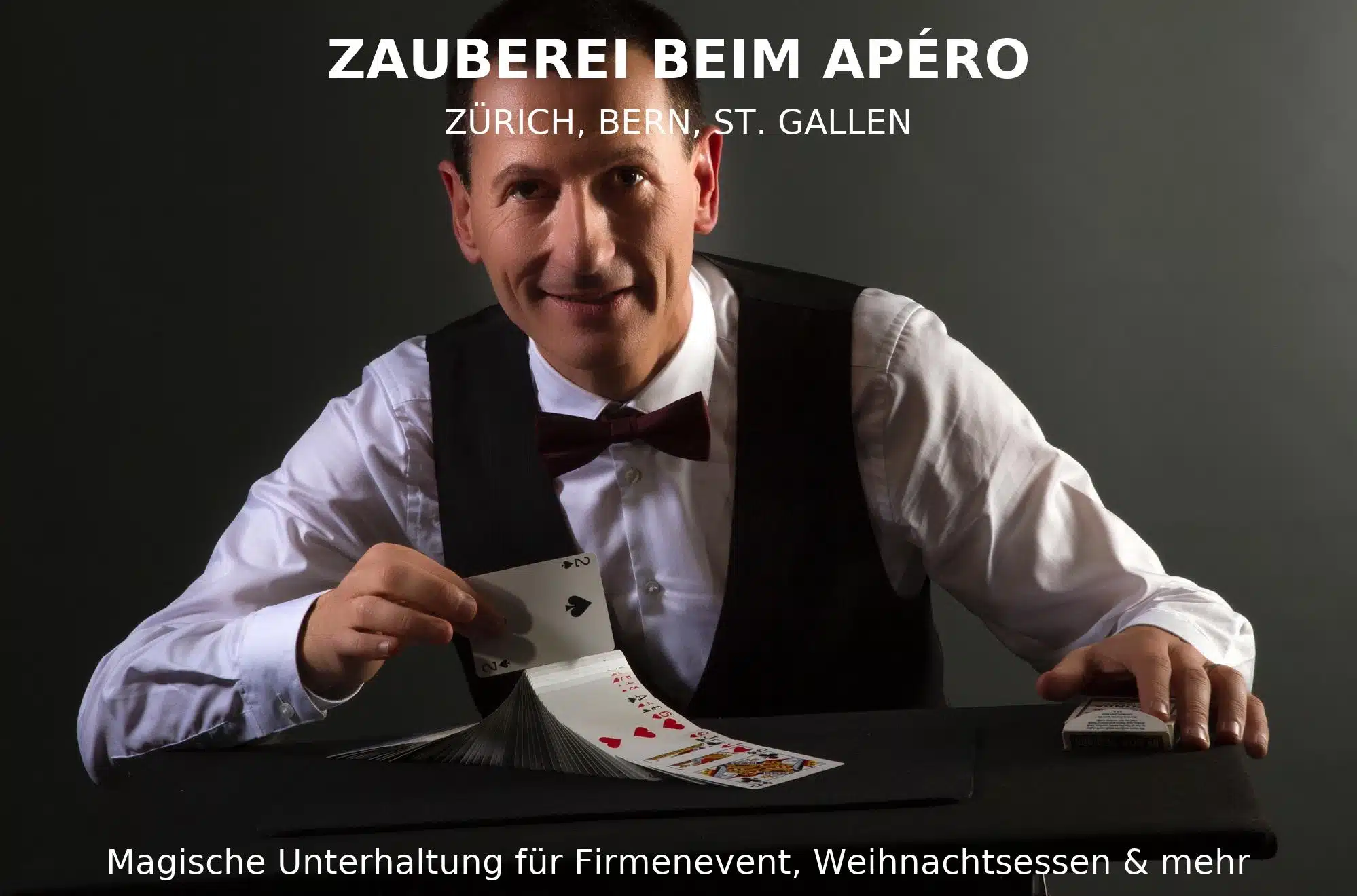 Zauberer beim Apéro